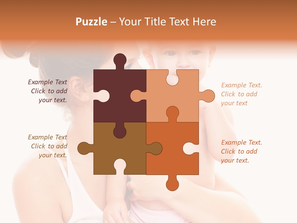 Face Life Caucasian PowerPoint Template