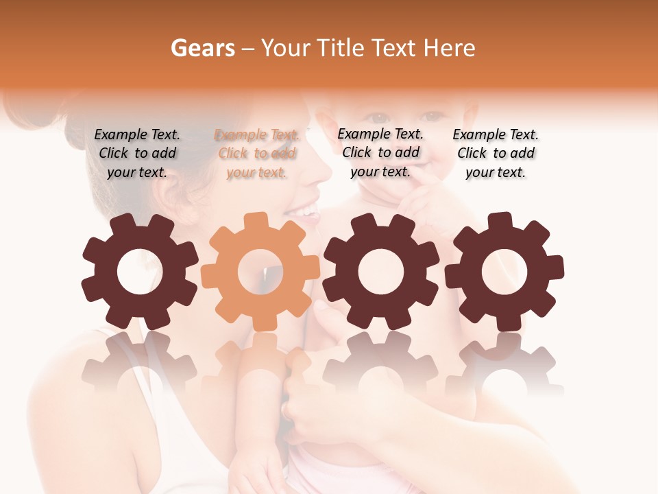 Face Life Caucasian PowerPoint Template