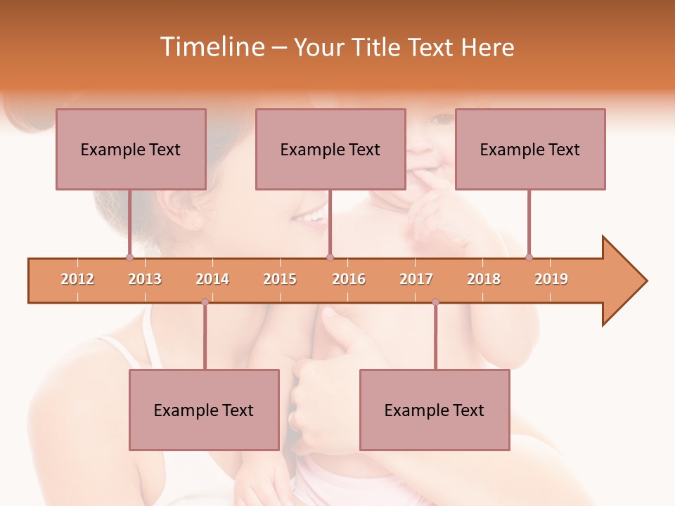 Face Life Caucasian PowerPoint Template