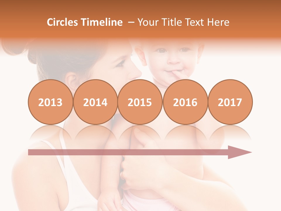 Face Life Caucasian PowerPoint Template