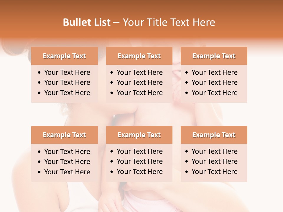 Face Life Caucasian PowerPoint Template