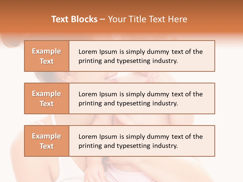 Face Life Caucasian PowerPoint Template