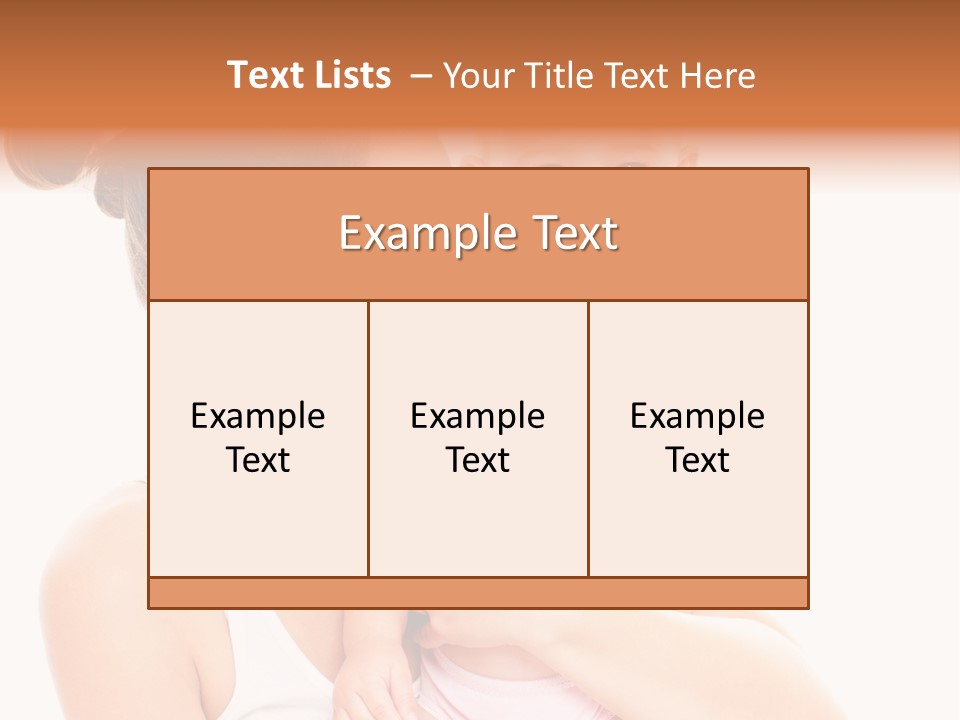 Face Life Caucasian PowerPoint Template