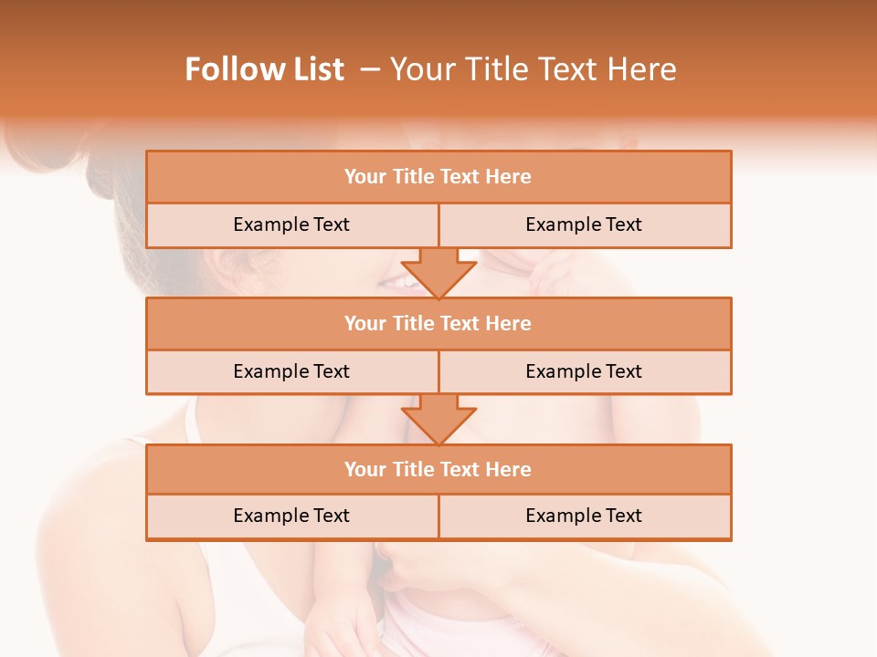 Face Life Caucasian PowerPoint Template