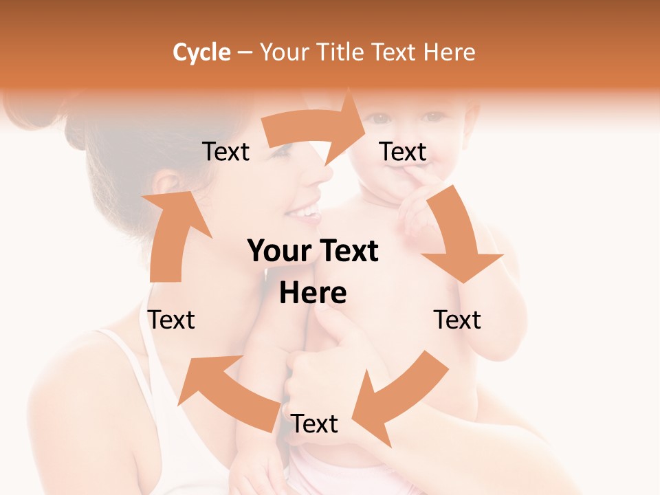 Face Life Caucasian PowerPoint Template