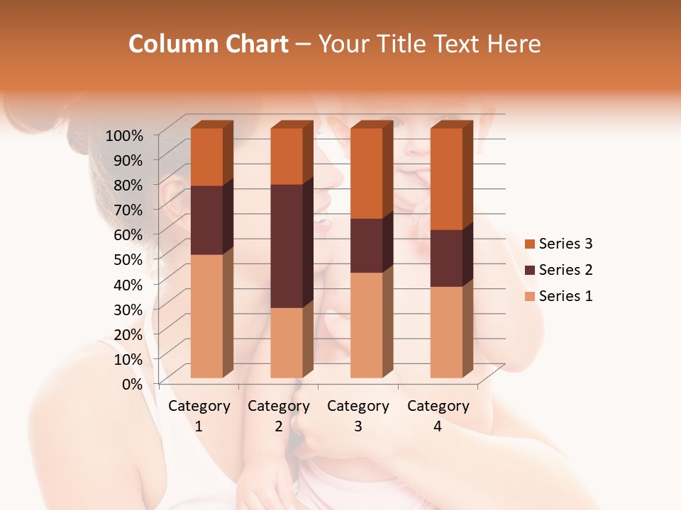 Face Life Caucasian PowerPoint Template