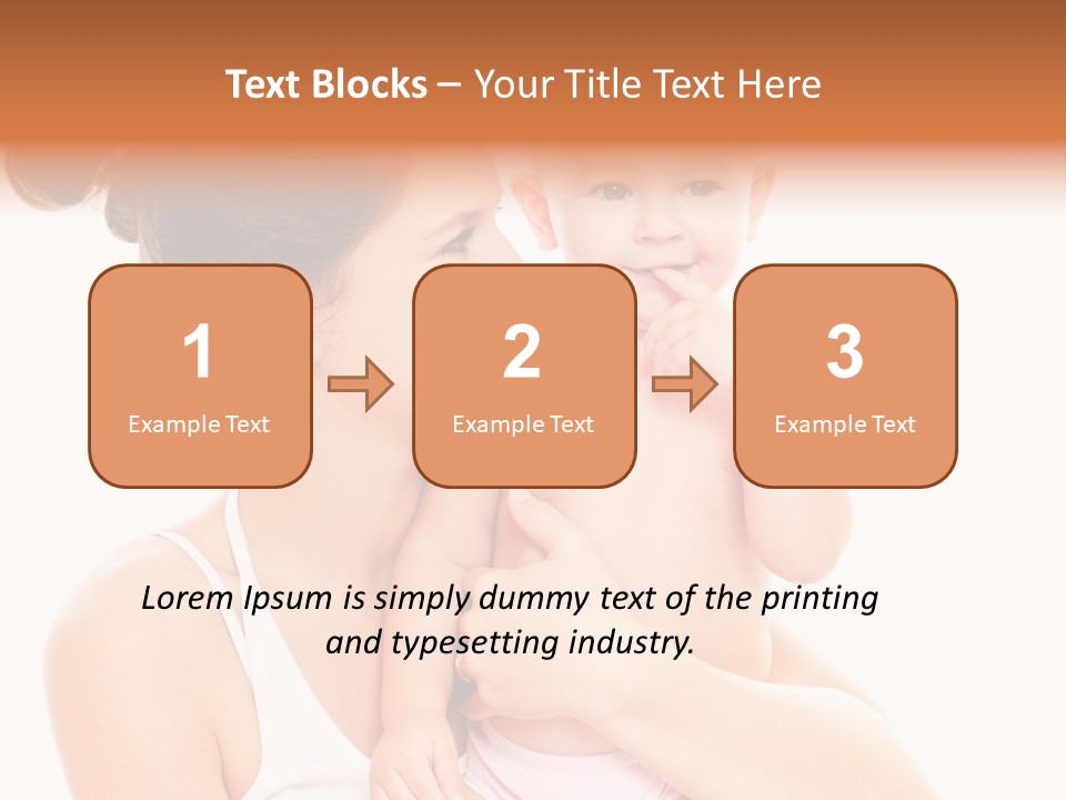 Face Life Caucasian PowerPoint Template