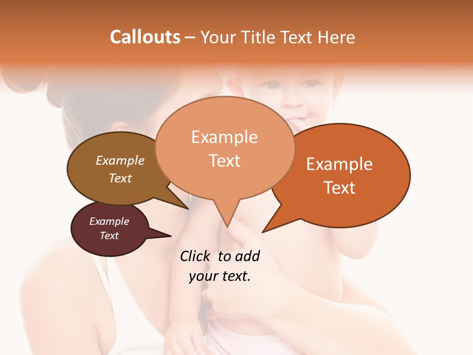 Face Life Caucasian PowerPoint Template