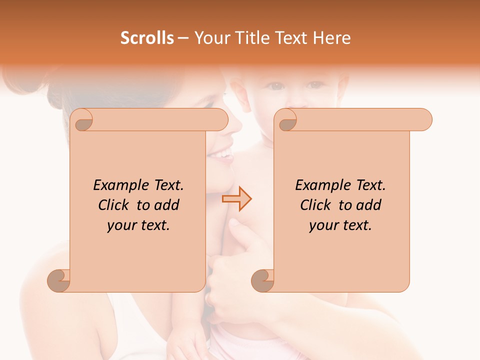 Face Life Caucasian PowerPoint Template