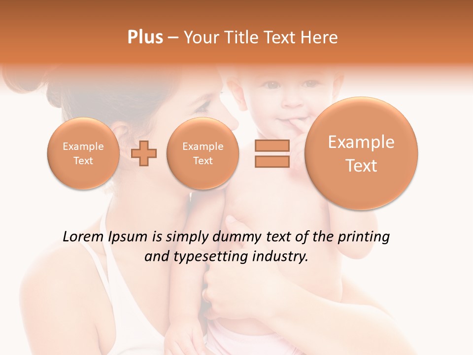 Face Life Caucasian PowerPoint Template