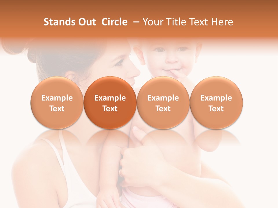 Face Life Caucasian PowerPoint Template