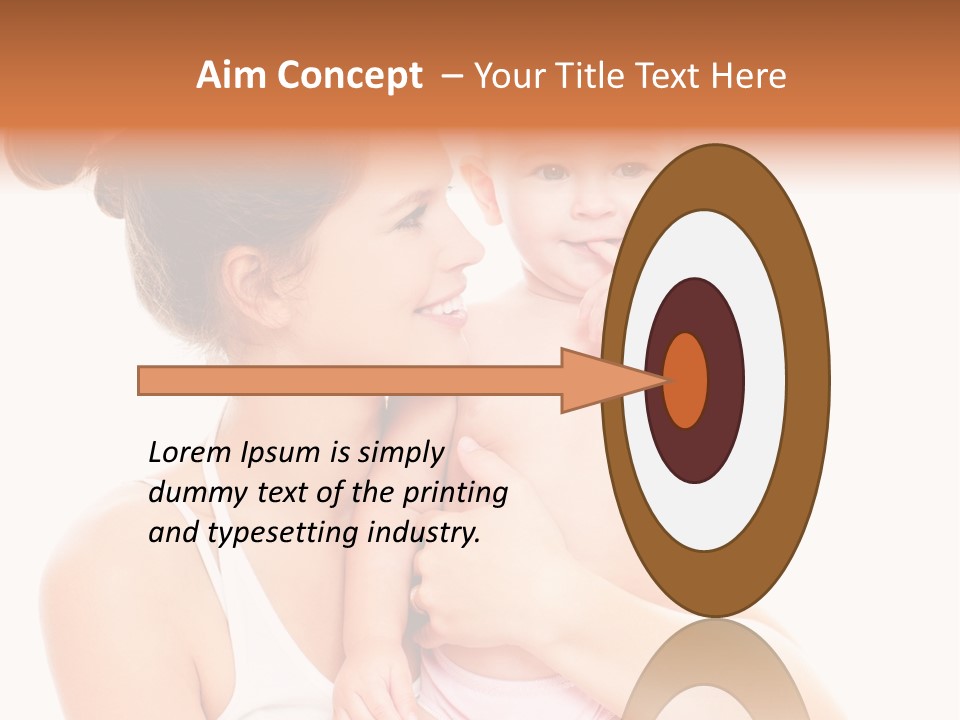 Face Life Caucasian PowerPoint Template