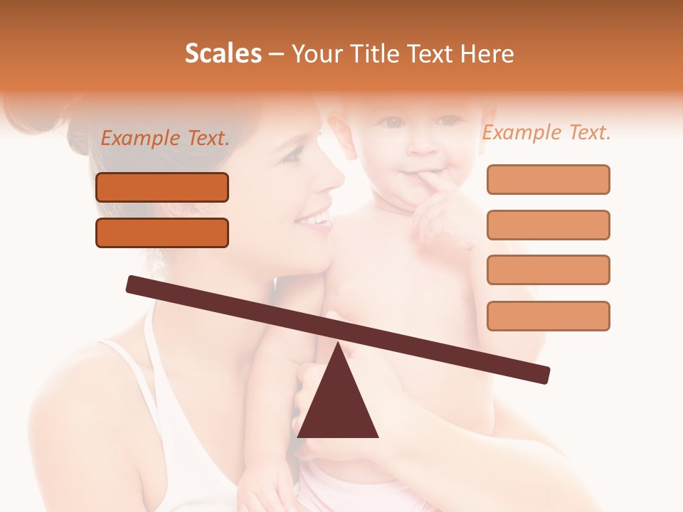 Face Life Caucasian PowerPoint Template