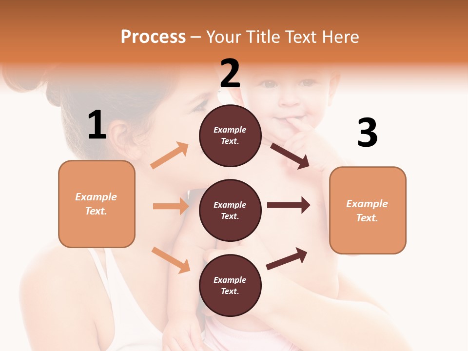 Face Life Caucasian PowerPoint Template