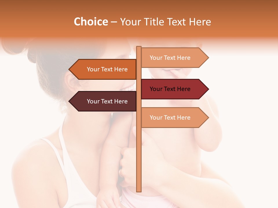 Face Life Caucasian PowerPoint Template