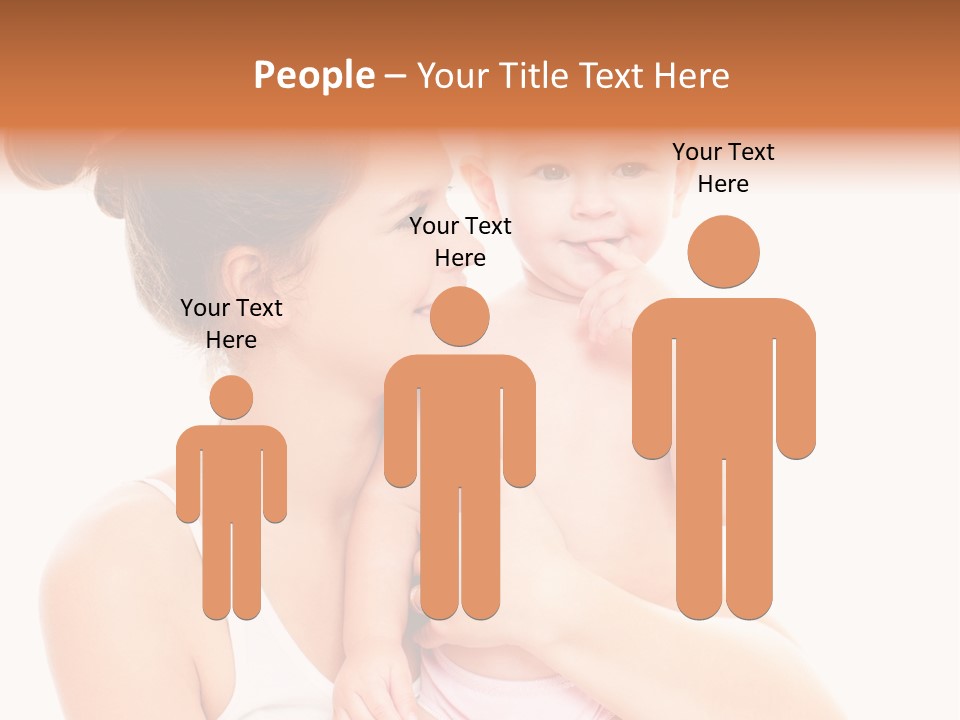 Face Life Caucasian PowerPoint Template