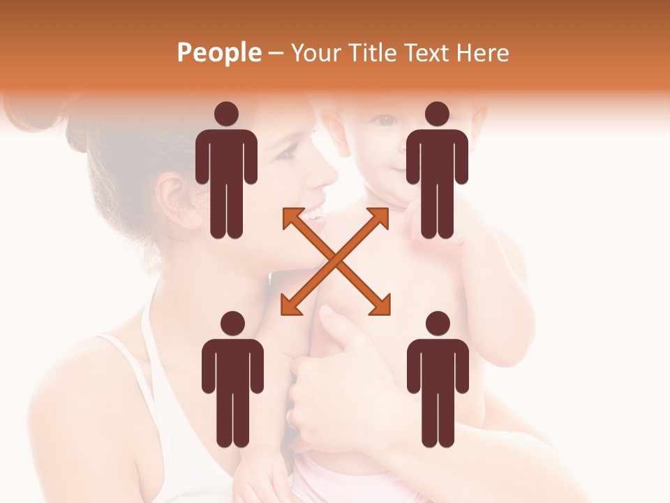 Face Life Caucasian PowerPoint Template