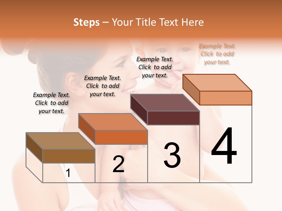 Face Life Caucasian PowerPoint Template