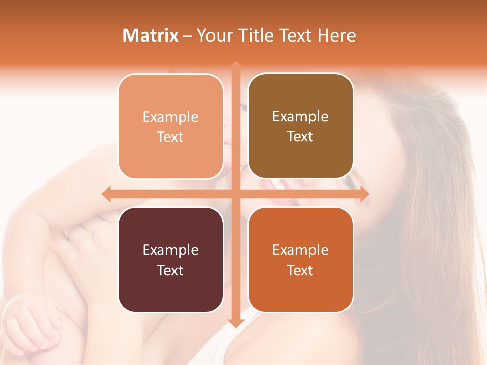 Toothy Mother Touch PowerPoint Template