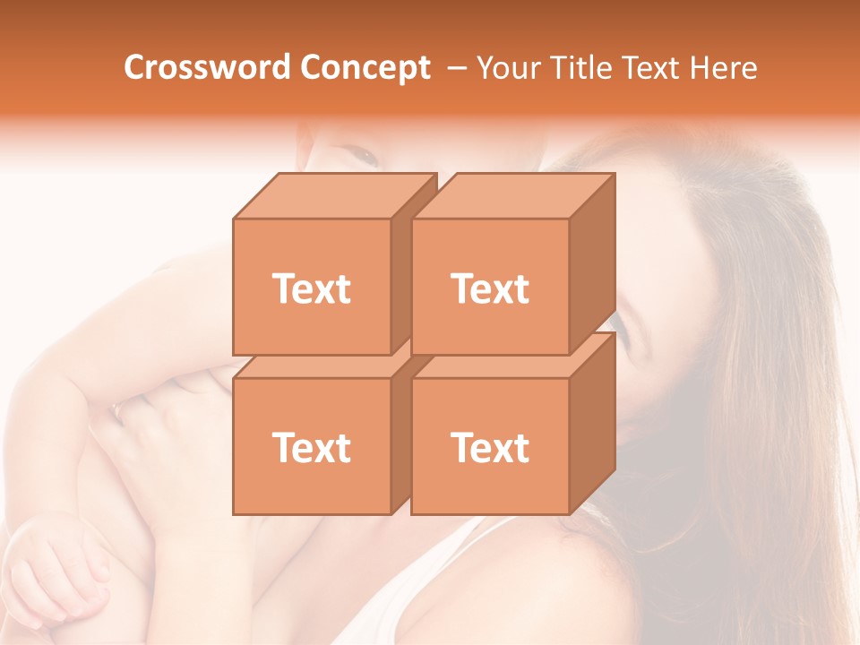 Toothy Mother Touch PowerPoint Template