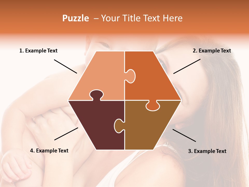 Toothy Mother Touch PowerPoint Template