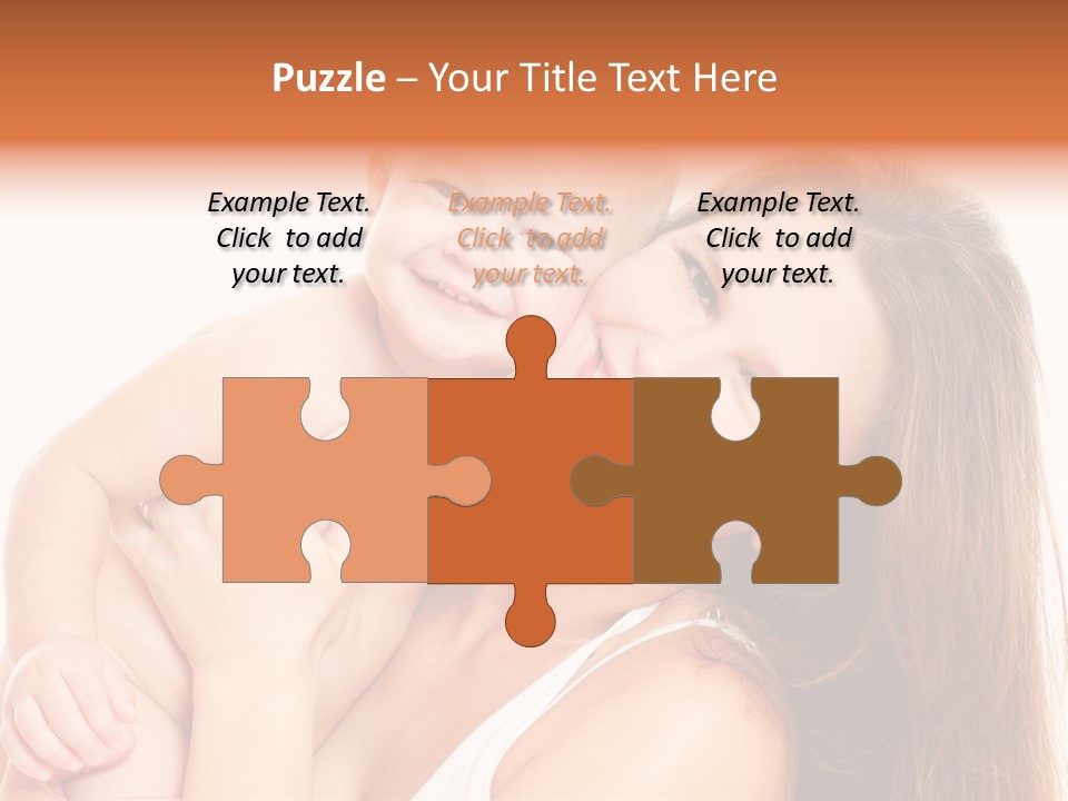 Toothy Mother Touch PowerPoint Template