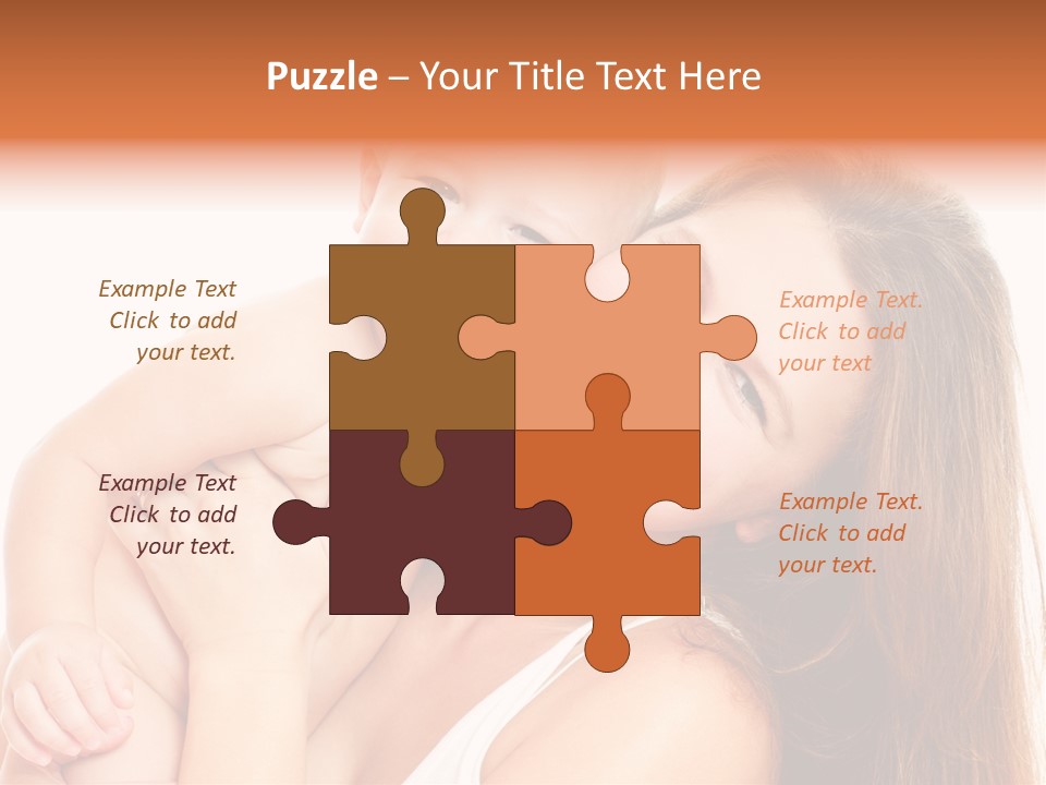 Toothy Mother Touch PowerPoint Template