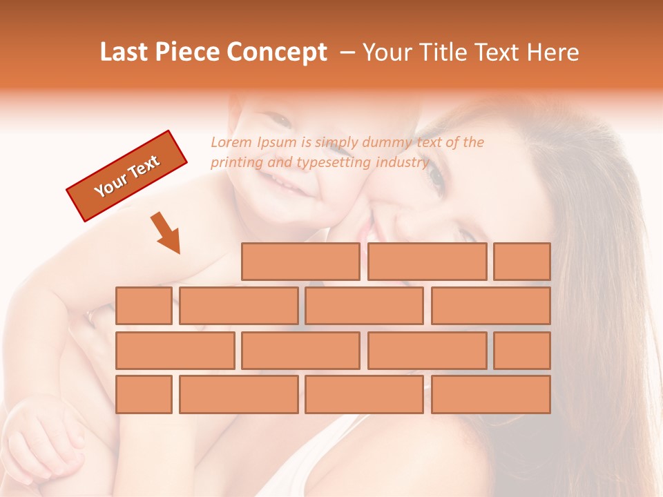 Toothy Mother Touch PowerPoint Template