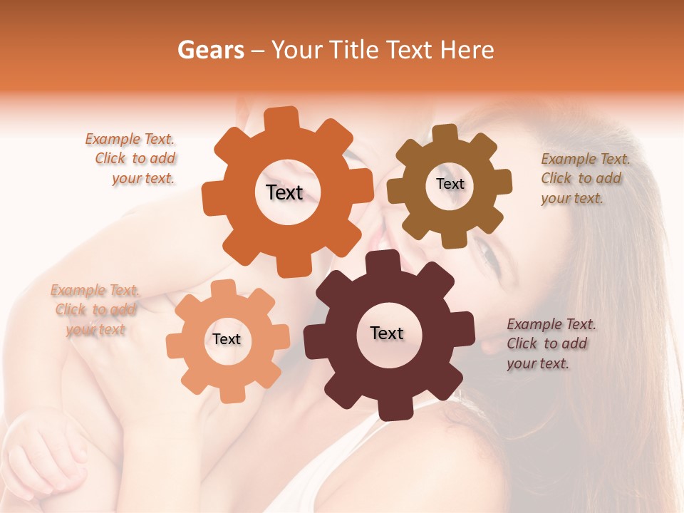 Toothy Mother Touch PowerPoint Template