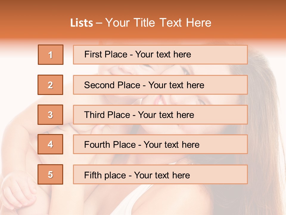 Toothy Mother Touch PowerPoint Template