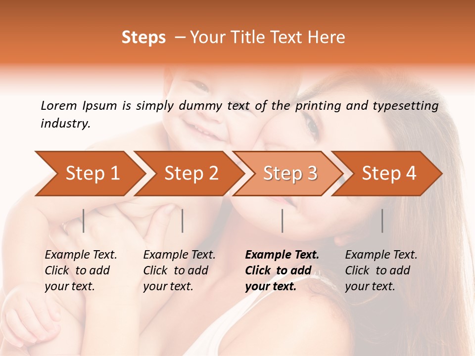 Toothy Mother Touch PowerPoint Template