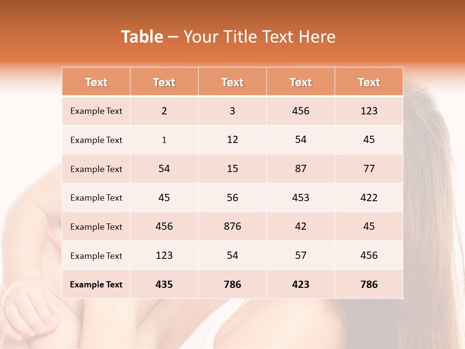 Toothy Mother Touch PowerPoint Template