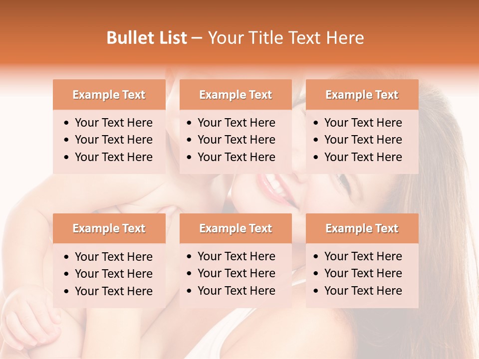 Toothy Mother Touch PowerPoint Template