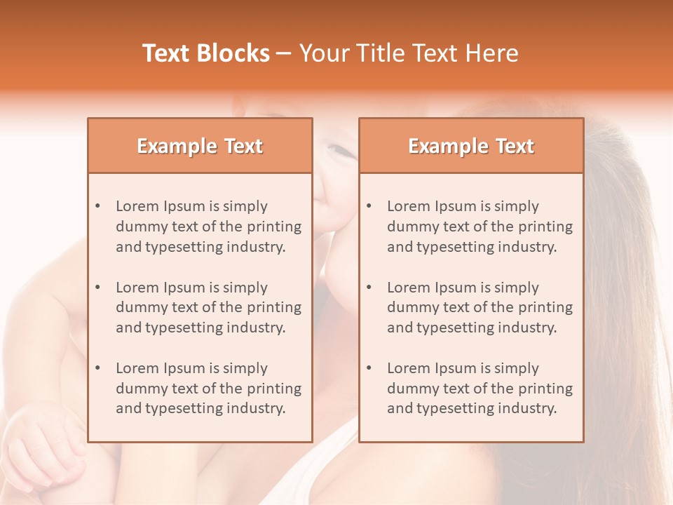 Toothy Mother Touch PowerPoint Template
