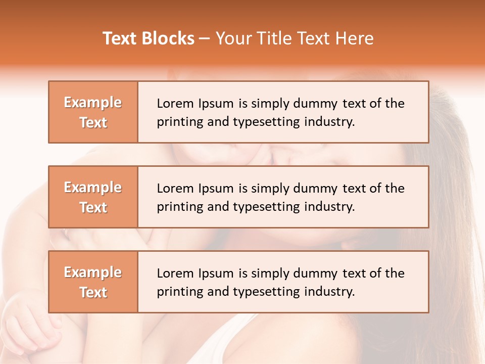 Toothy Mother Touch PowerPoint Template