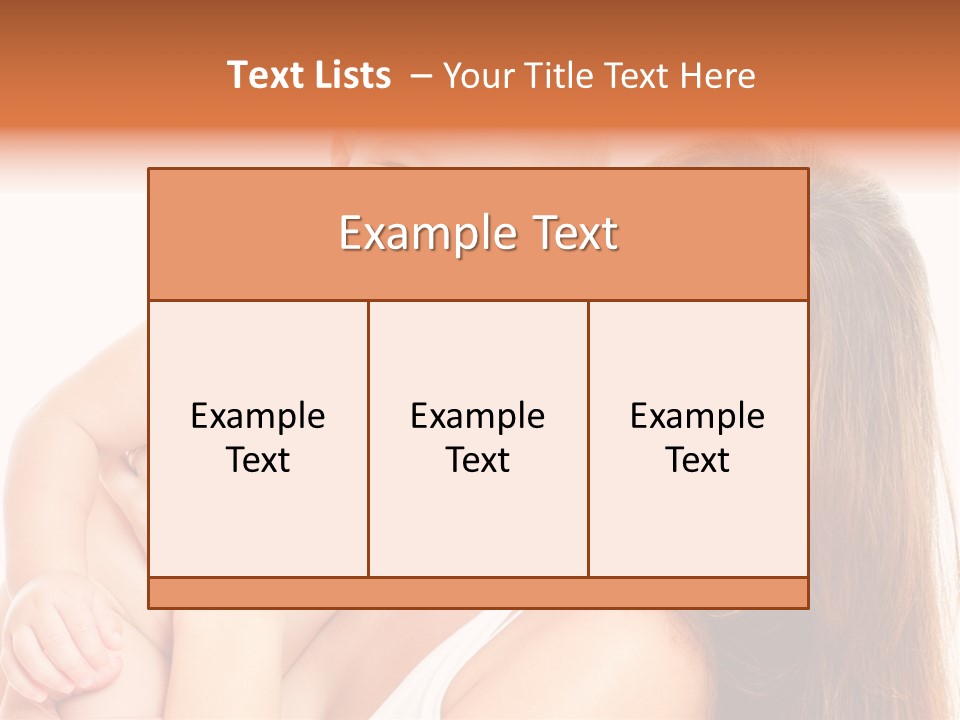Toothy Mother Touch PowerPoint Template