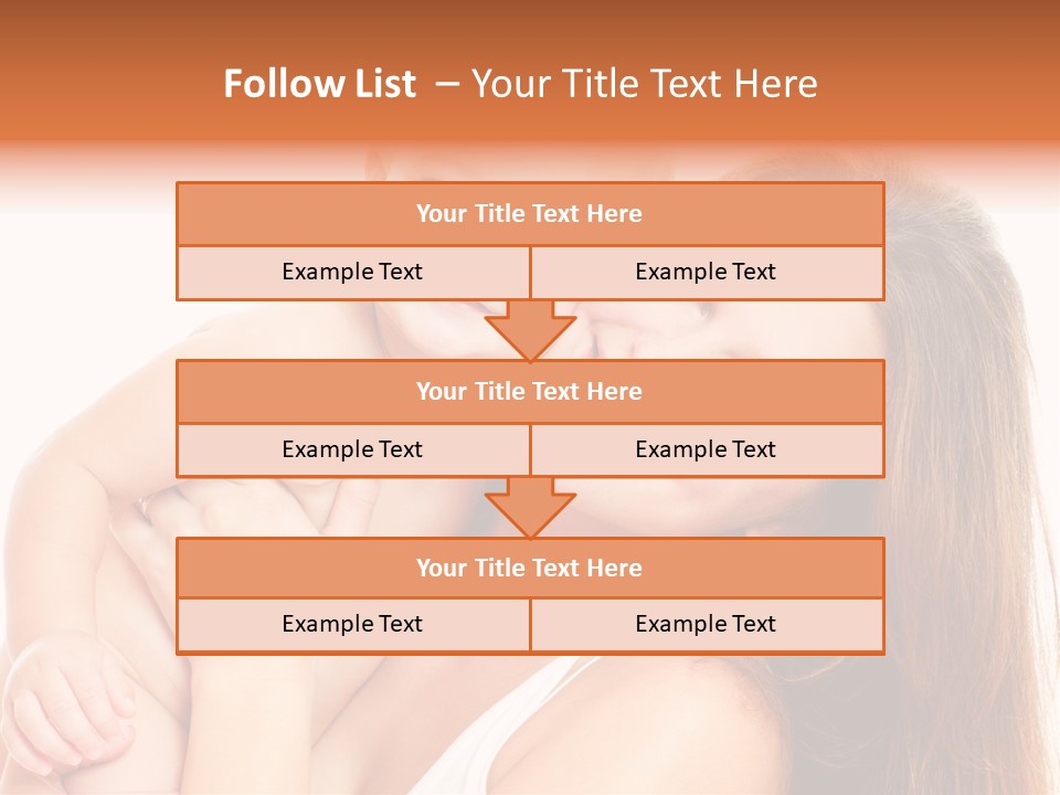 Toothy Mother Touch PowerPoint Template