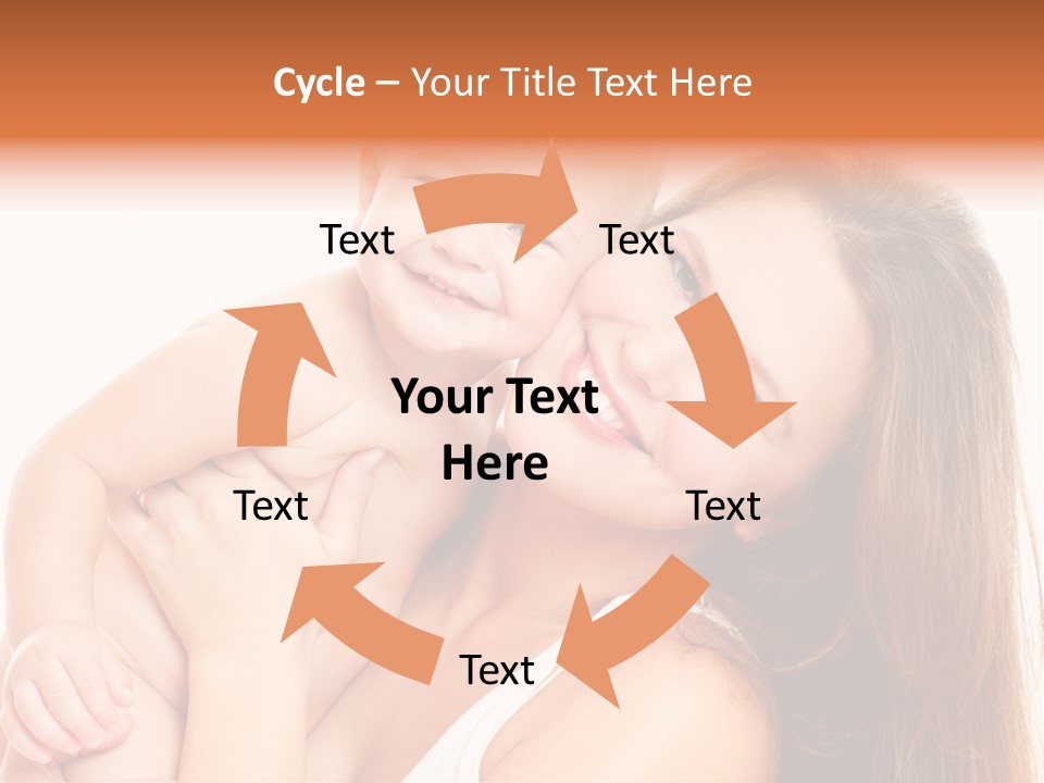 Toothy Mother Touch PowerPoint Template