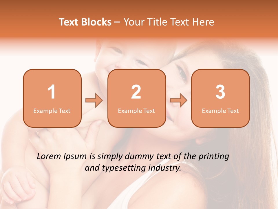 Toothy Mother Touch PowerPoint Template