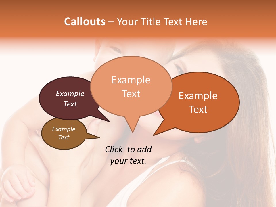 Toothy Mother Touch PowerPoint Template