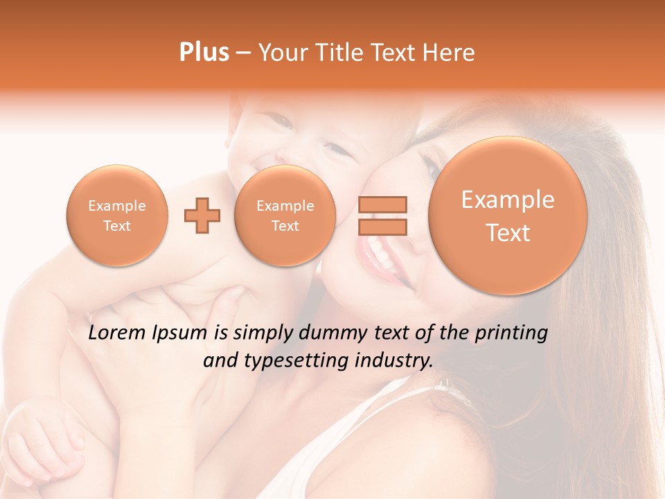 Toothy Mother Touch PowerPoint Template