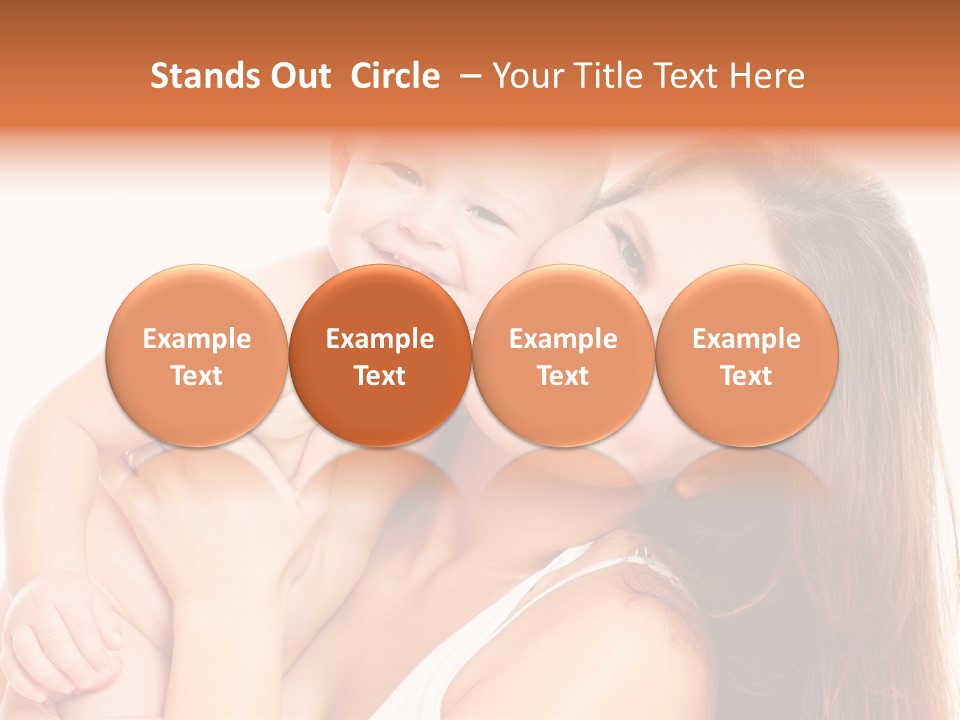 Toothy Mother Touch PowerPoint Template