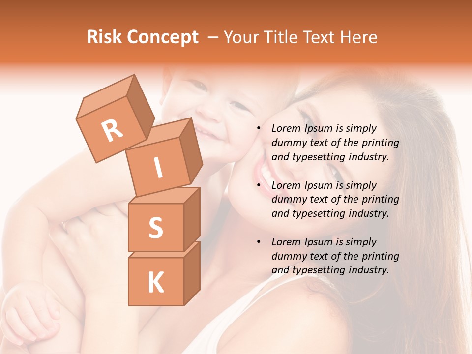 Toothy Mother Touch PowerPoint Template