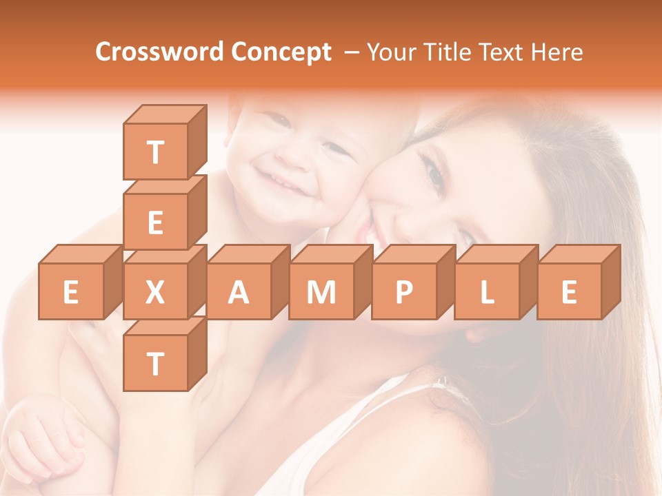 Toothy Mother Touch PowerPoint Template