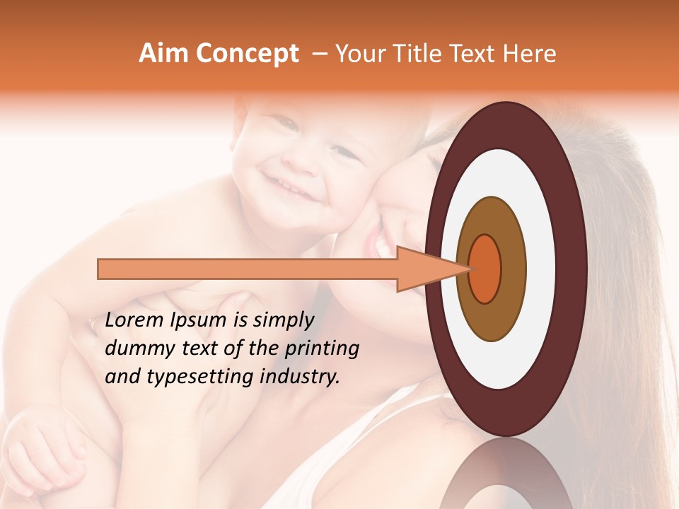 Toothy Mother Touch PowerPoint Template