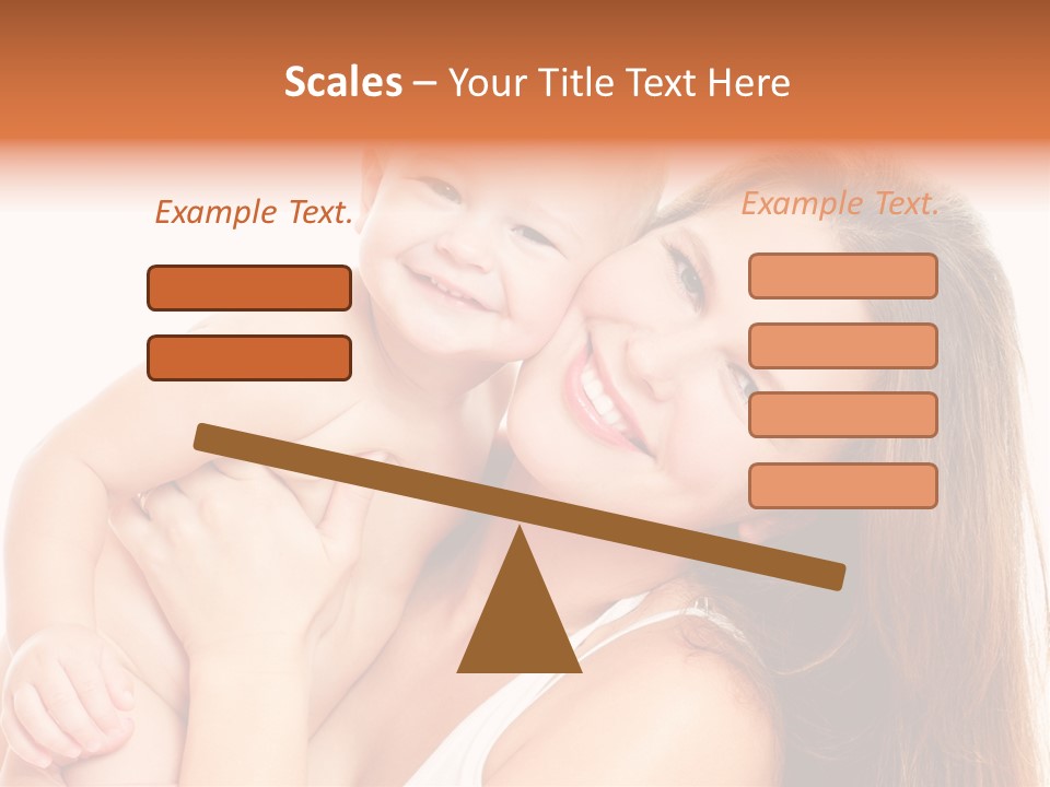 Toothy Mother Touch PowerPoint Template