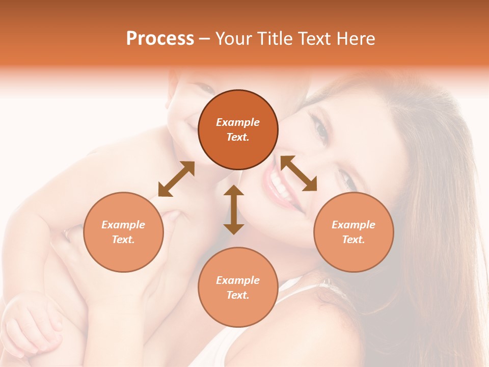 Toothy Mother Touch PowerPoint Template