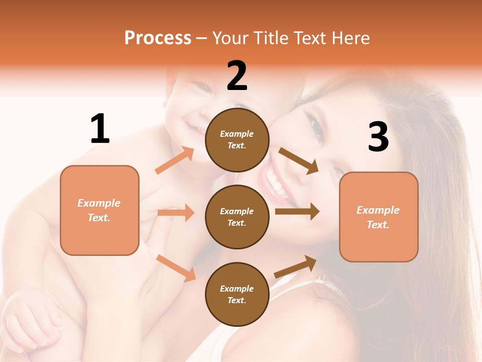 Toothy Mother Touch PowerPoint Template