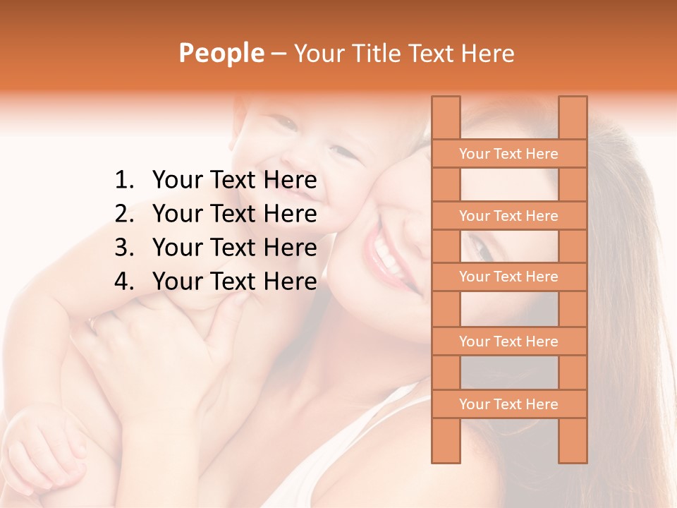 Toothy Mother Touch PowerPoint Template