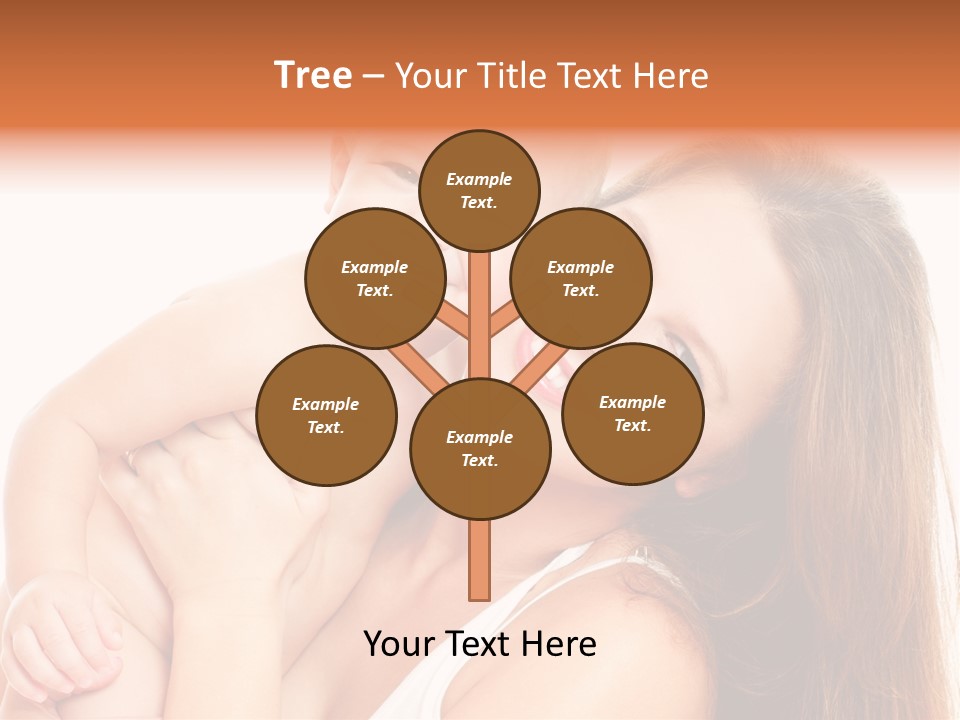 Toothy Mother Touch PowerPoint Template